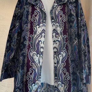 Chico's No Iron Tunic-length Shirt Size 3